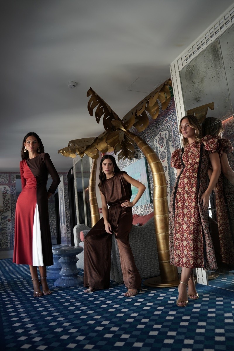 Vestido Mora punto tricolor