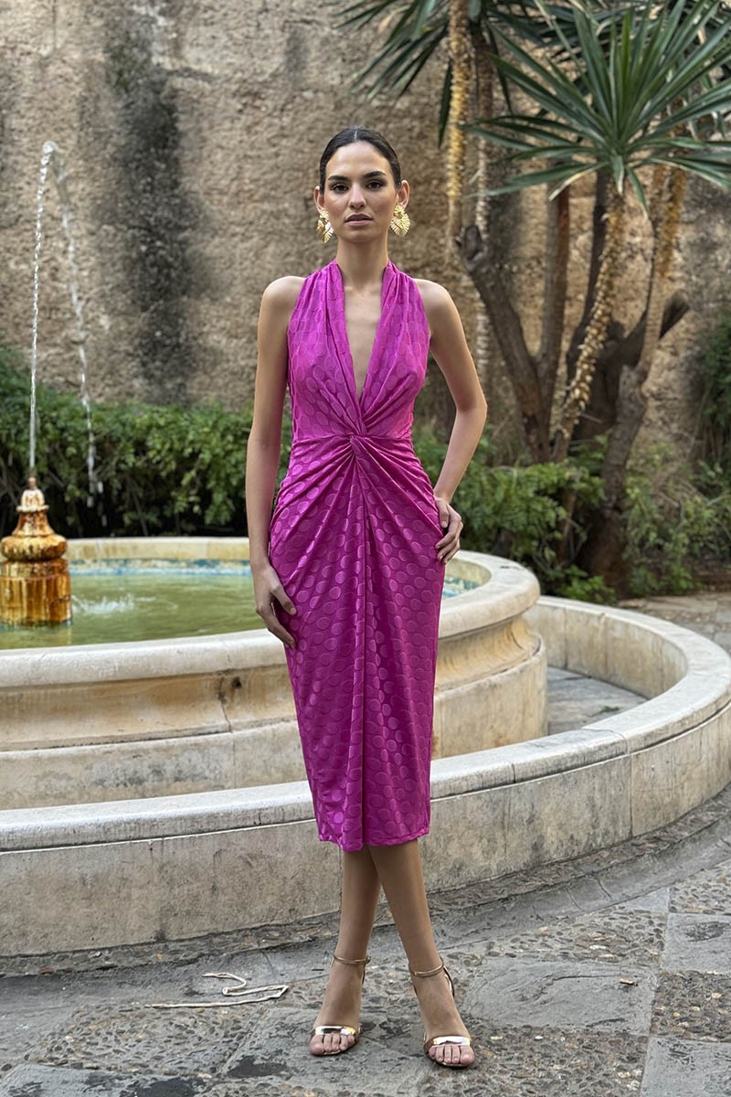 Vestido Oda bisú lunar