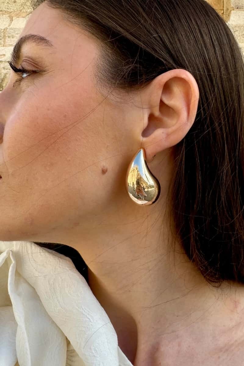 Pendientes Gota dorados